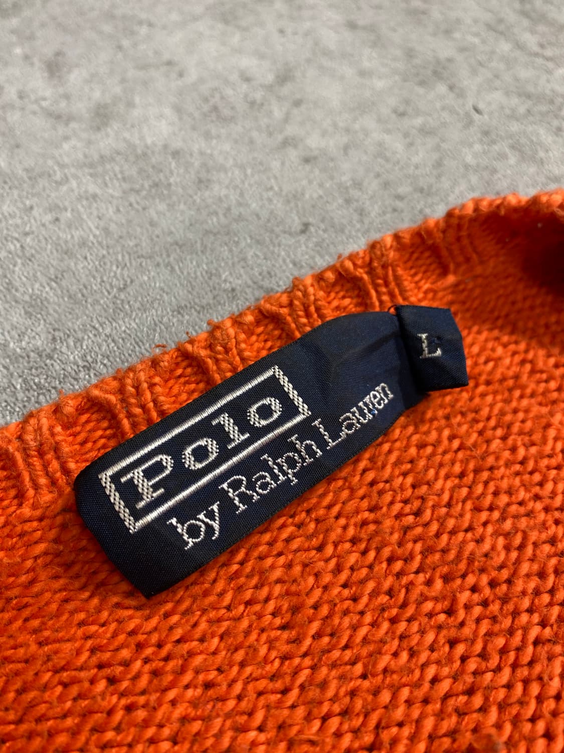 [L] Polo Ralph Lauren 폴로 오렌지 니트 상품이미지7