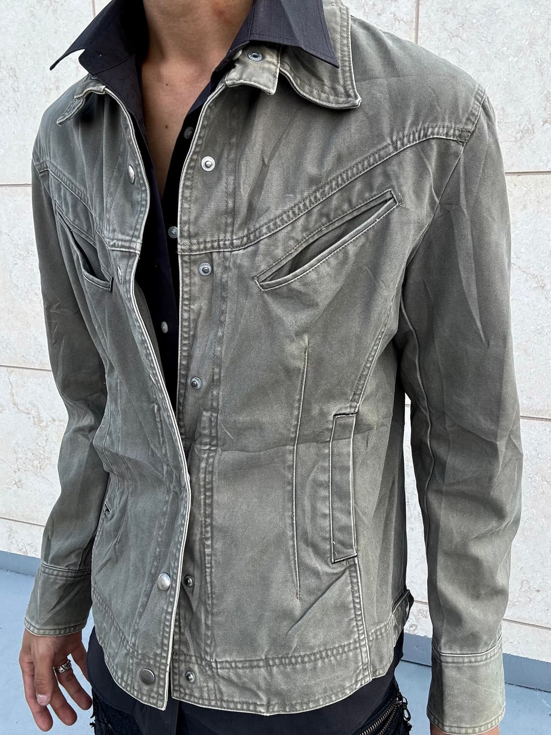 “Villand” Double Side Pocket Detail Khak 상품이미지1