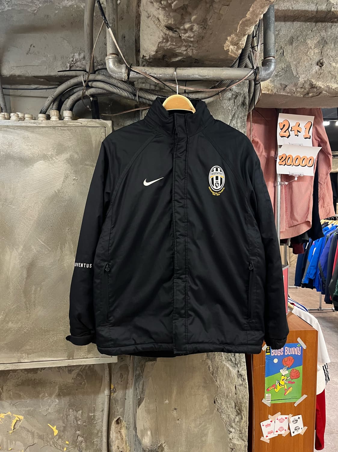 나이키 유벤투스 패딩 자켓 블랙 S 95 #csz2976 상품이미지1