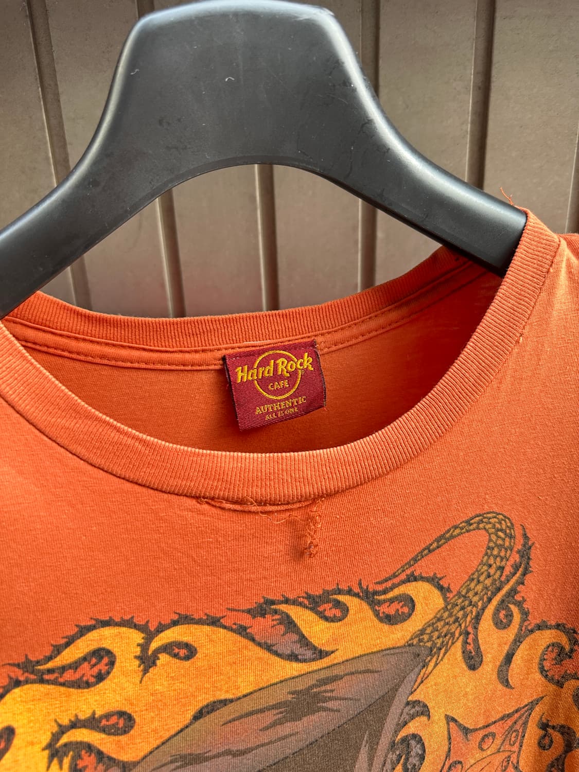 HARD ROCK Osaka orange skull band tee 상품이미지3