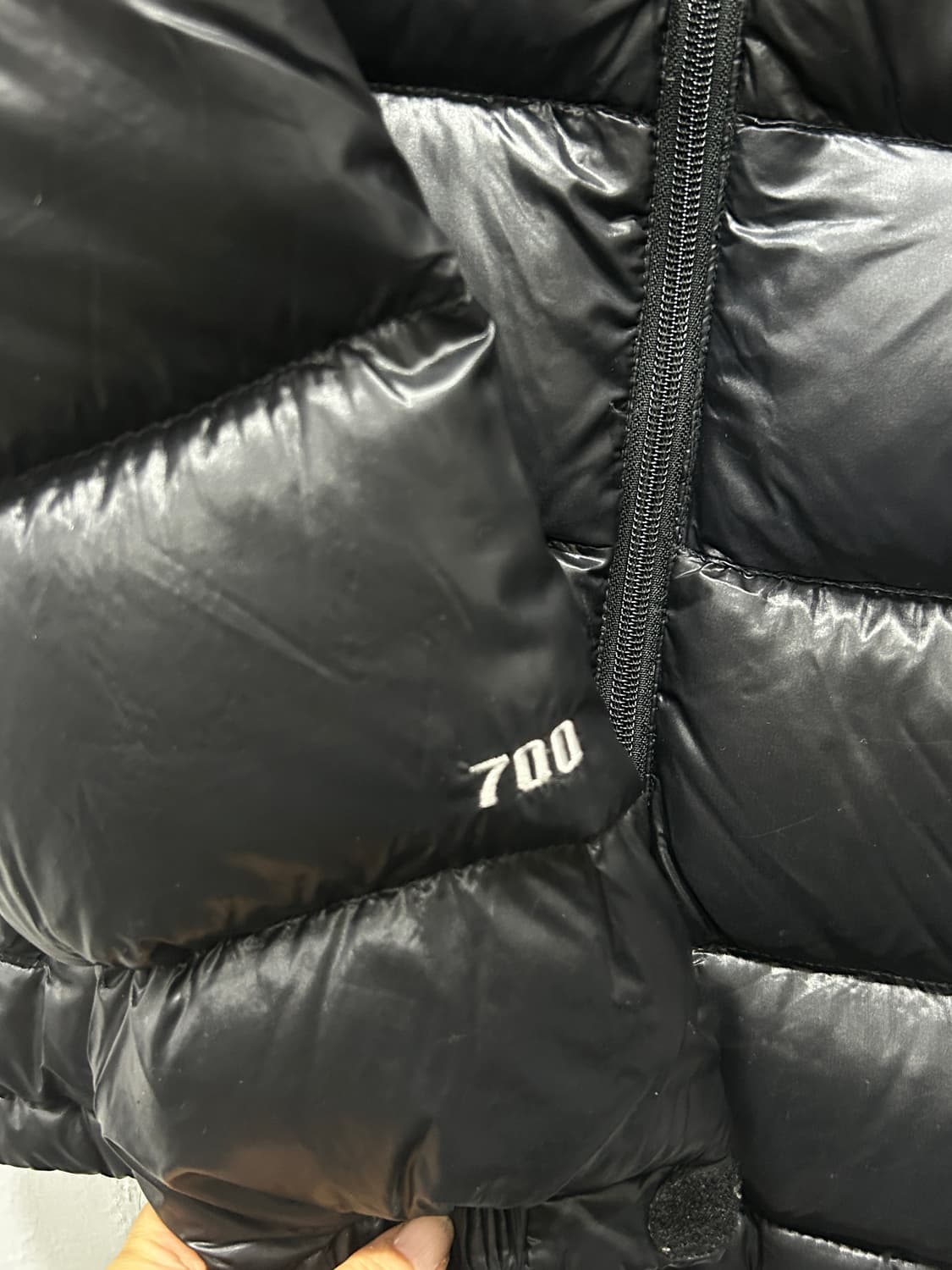 노스페이스 700 구스다운 패딩 여성 90 블랙 상품이미지5