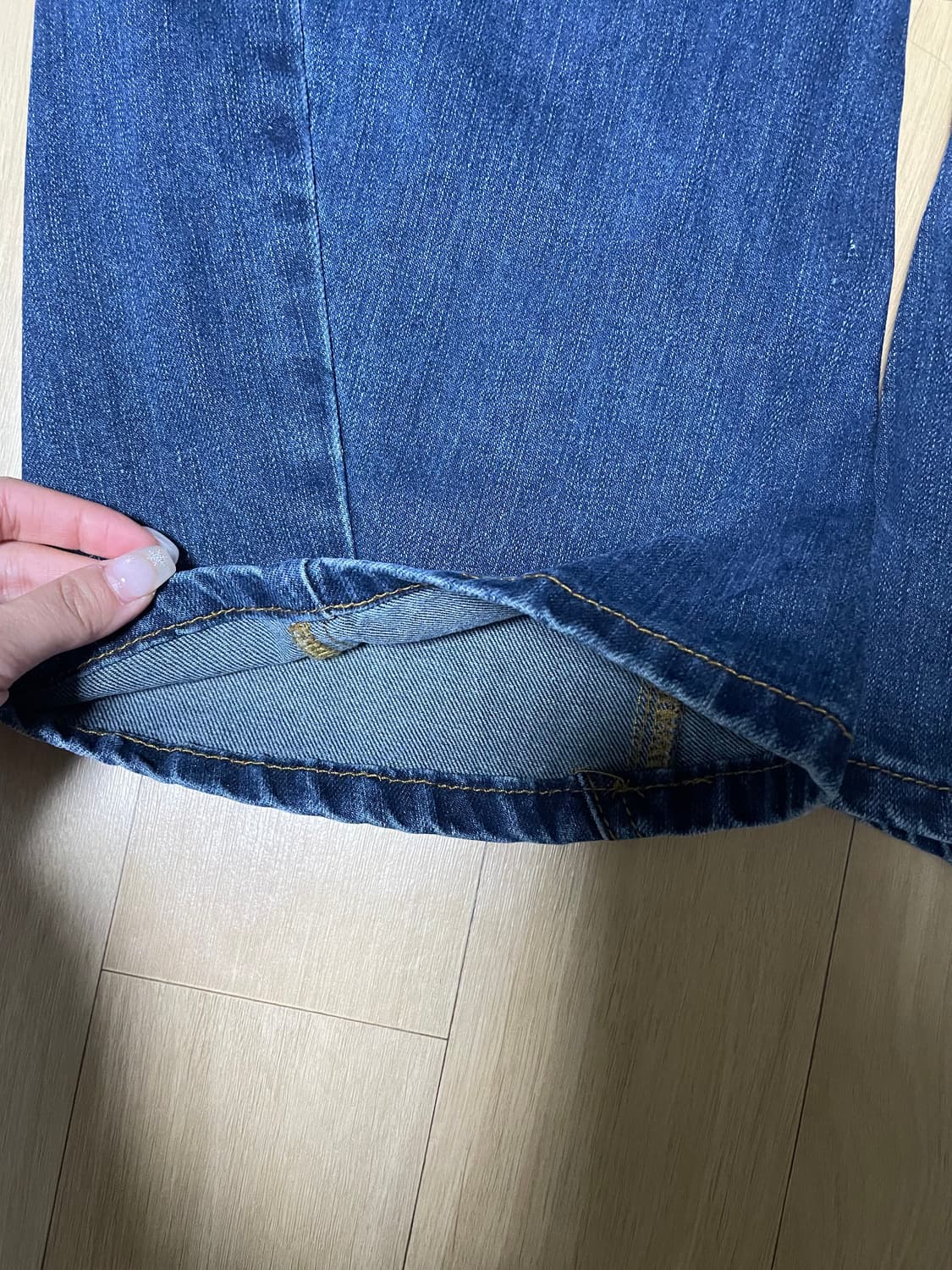 스컬프터  Beaded Waist Denim Pants 인디고블루 상품이미지7