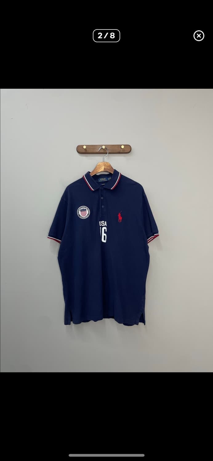 폴로랄프로렌 USA 16 빅로고 카라 반팔 A2370 상품이미지2