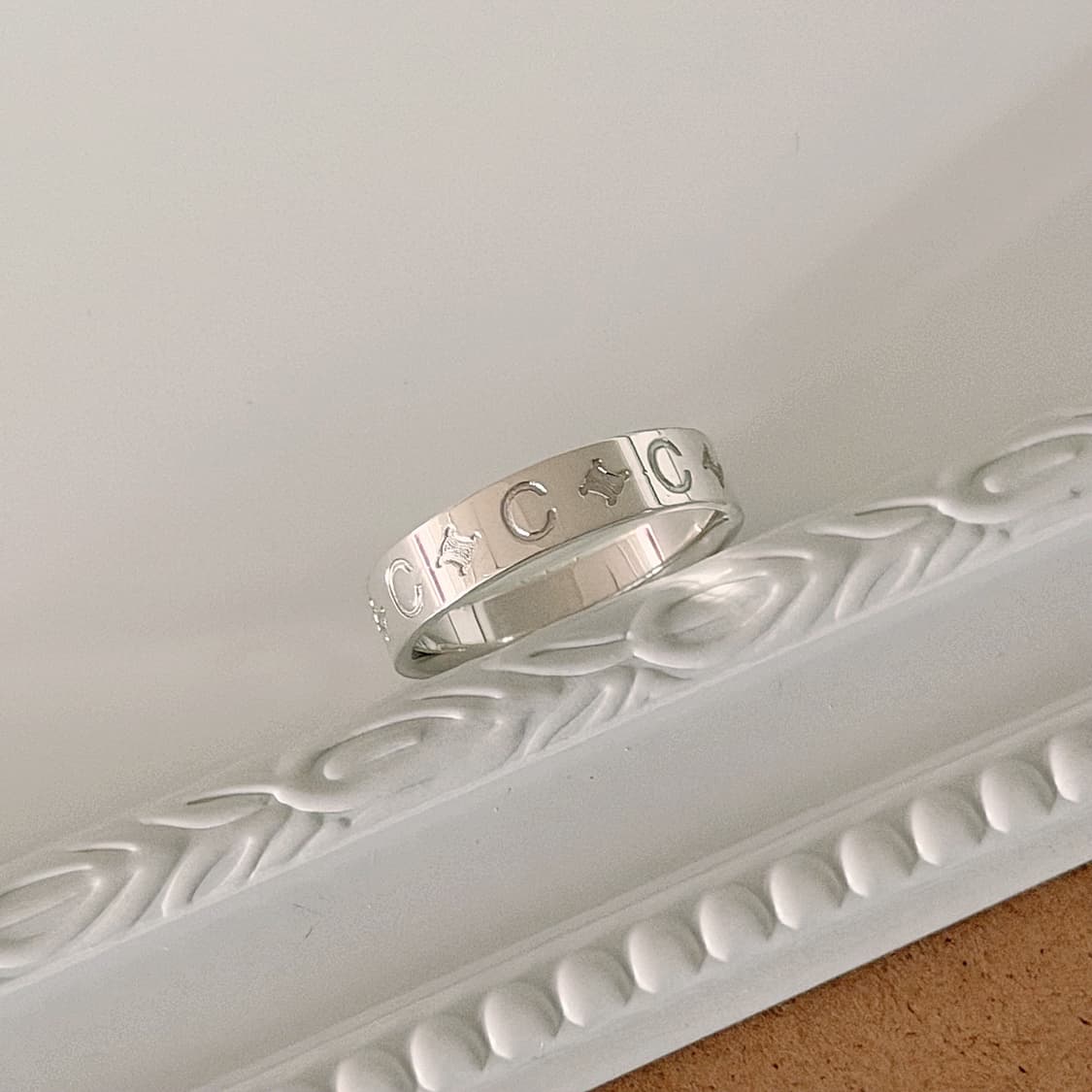 셀린느 마카담 실버 반지 상품이미지3