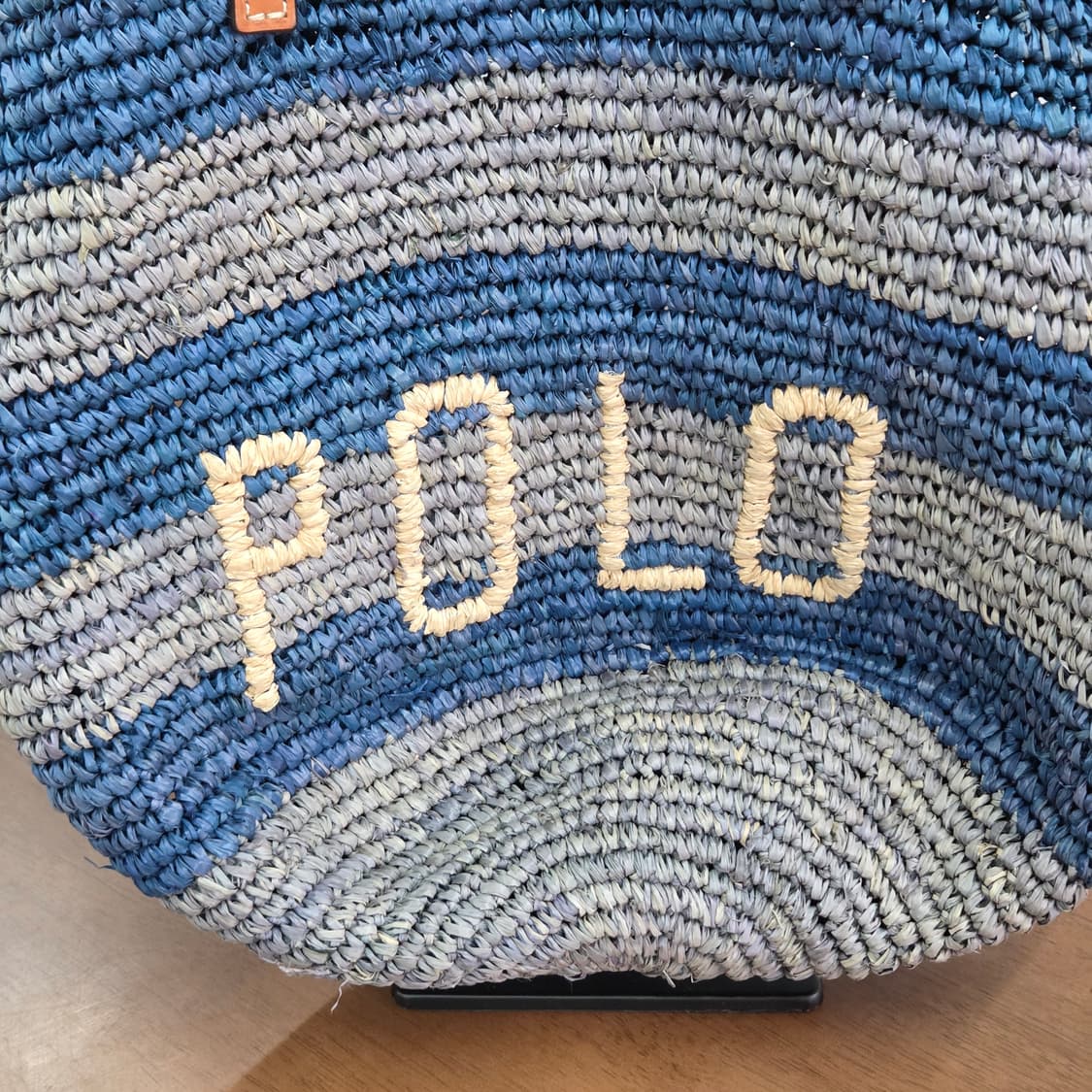 폴로랄프로렌 스트라이프 라피아 토트백  상품이미지2