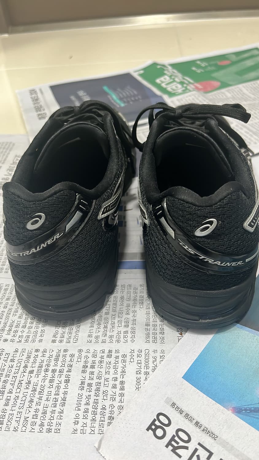 아식스 젤 트레이너 블랙 퓨어 실버 265 상품이미지5