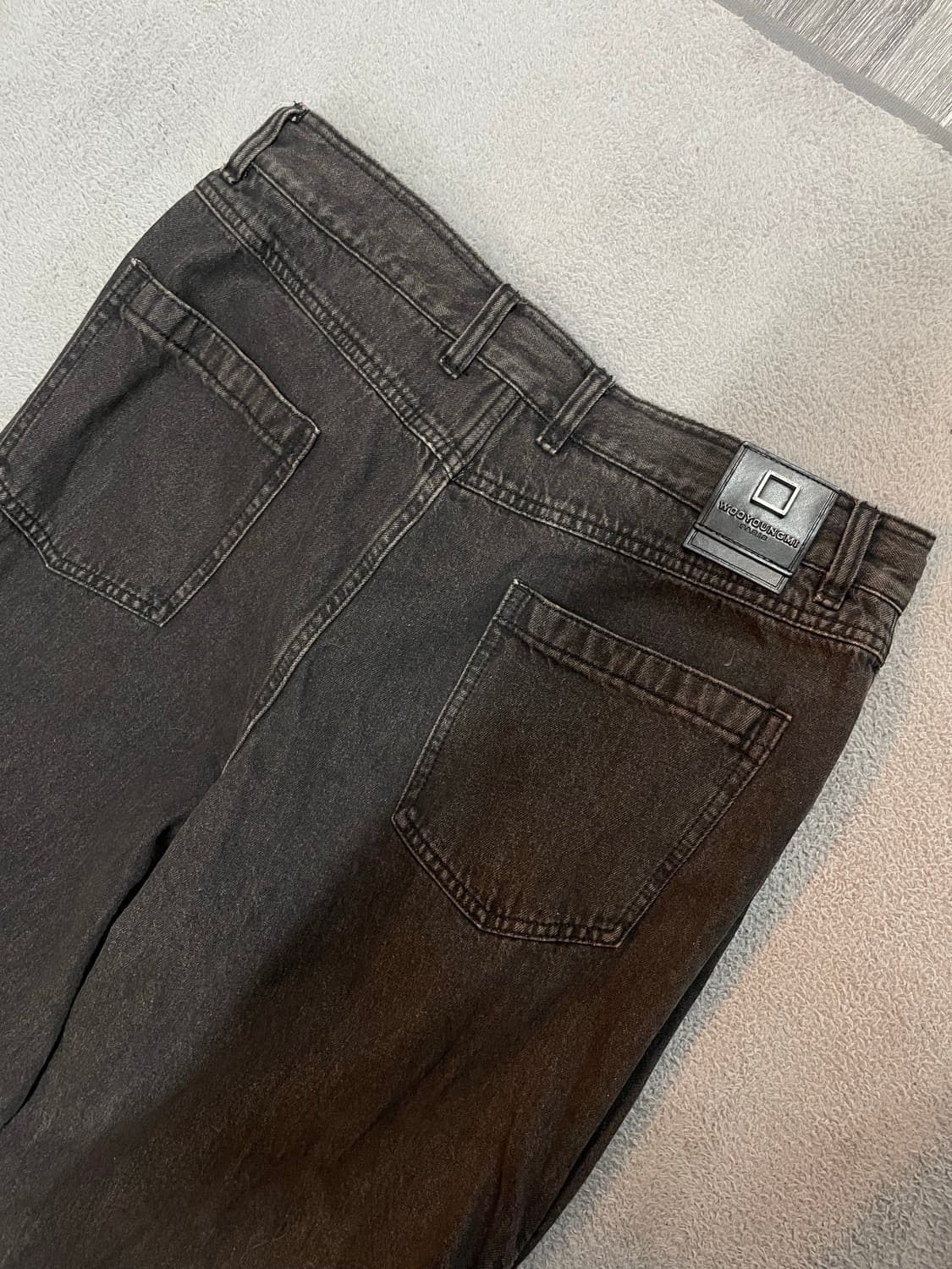 33사이즈/ 우영미 24SS 흑청 셔링 팬츠 상품이미지7