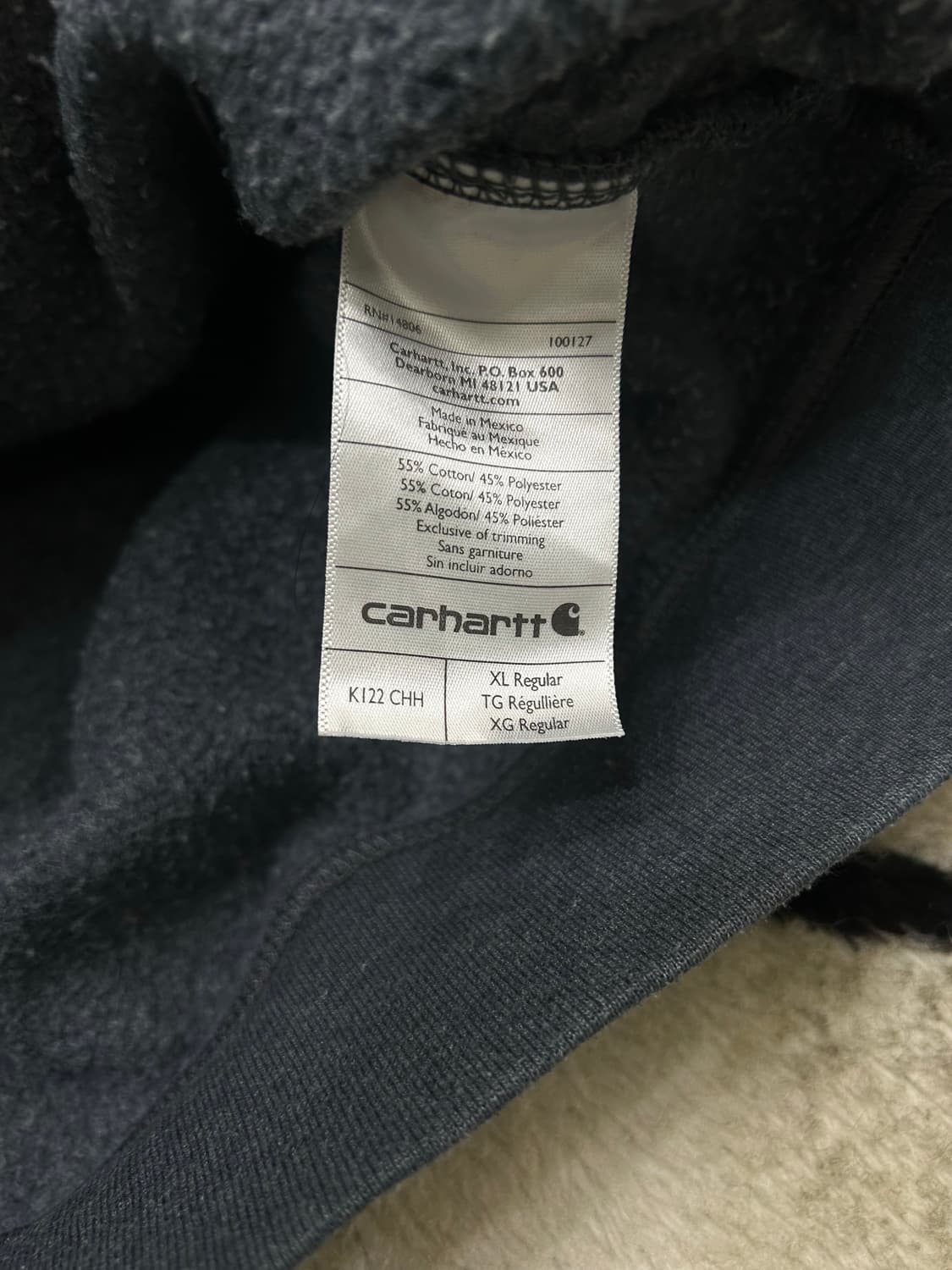 [XL]칼하트 미드웨이트 후드집업/기모 상품이미지6