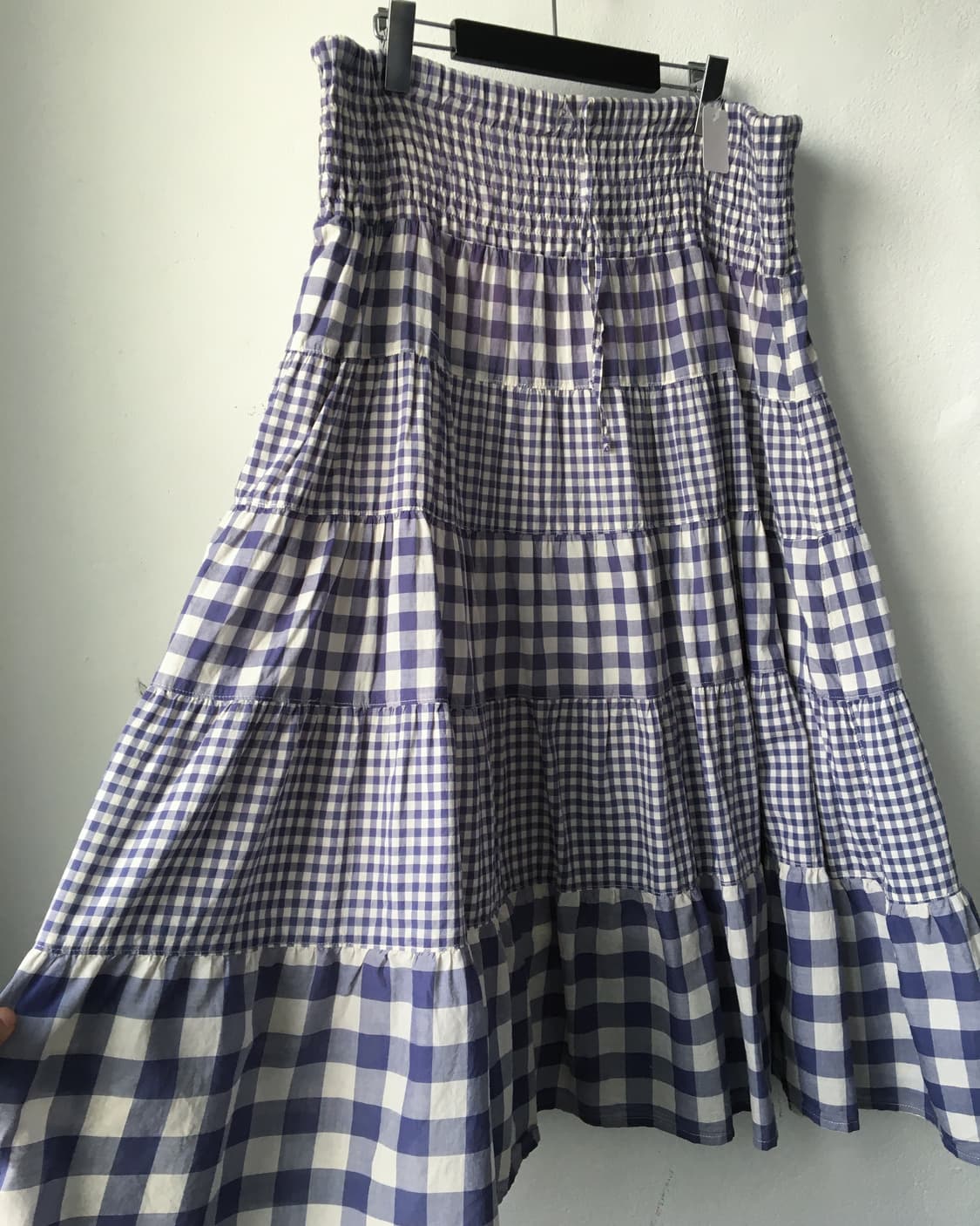 Check pattern layer skirt 상품이미지3