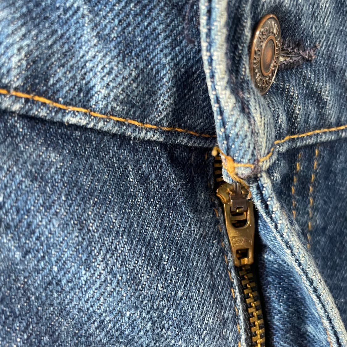 90s 리바이스 517 오렌지탭 부츠컷 데님팬츠 USA 상품이미지5