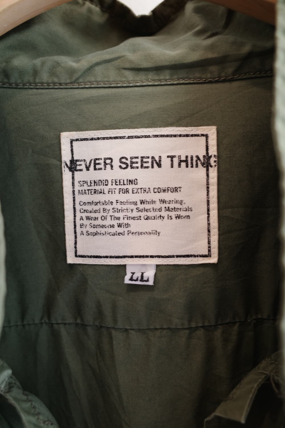 NEVER SEEN THING 밀리터리 패치워크 셔츠 상품이미지3