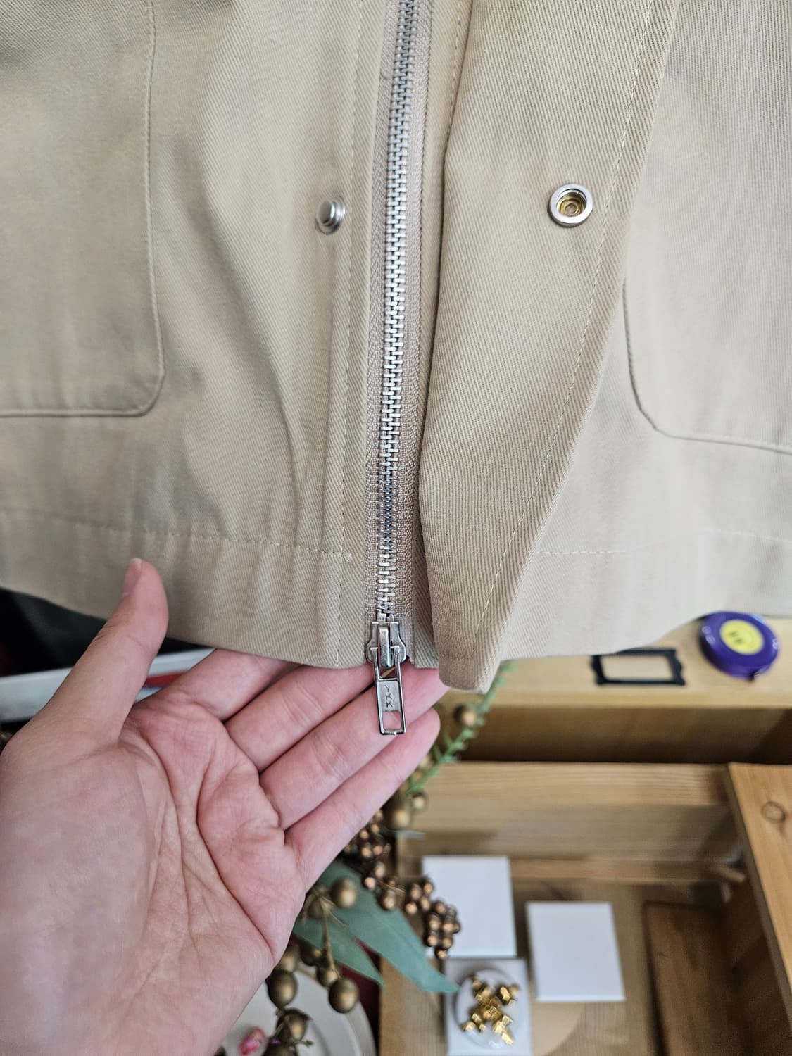 새상품) 사파리 헌팅자켓 하프 워크자켓 상품이미지5