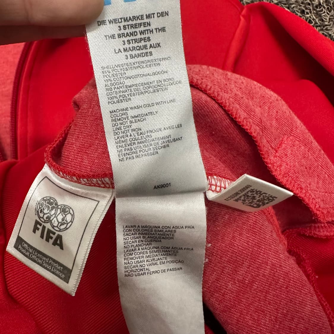 아디다스 잉글랜드 국대 트랙탑 져지 집업 레드 S 상품이미지10