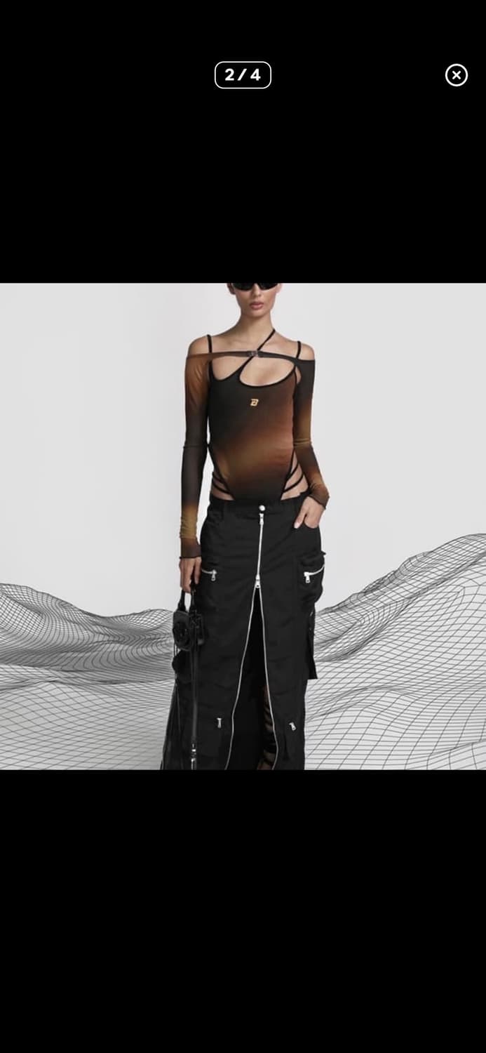 배드블러드badblood롱 스커트 블랙 상품이미지1