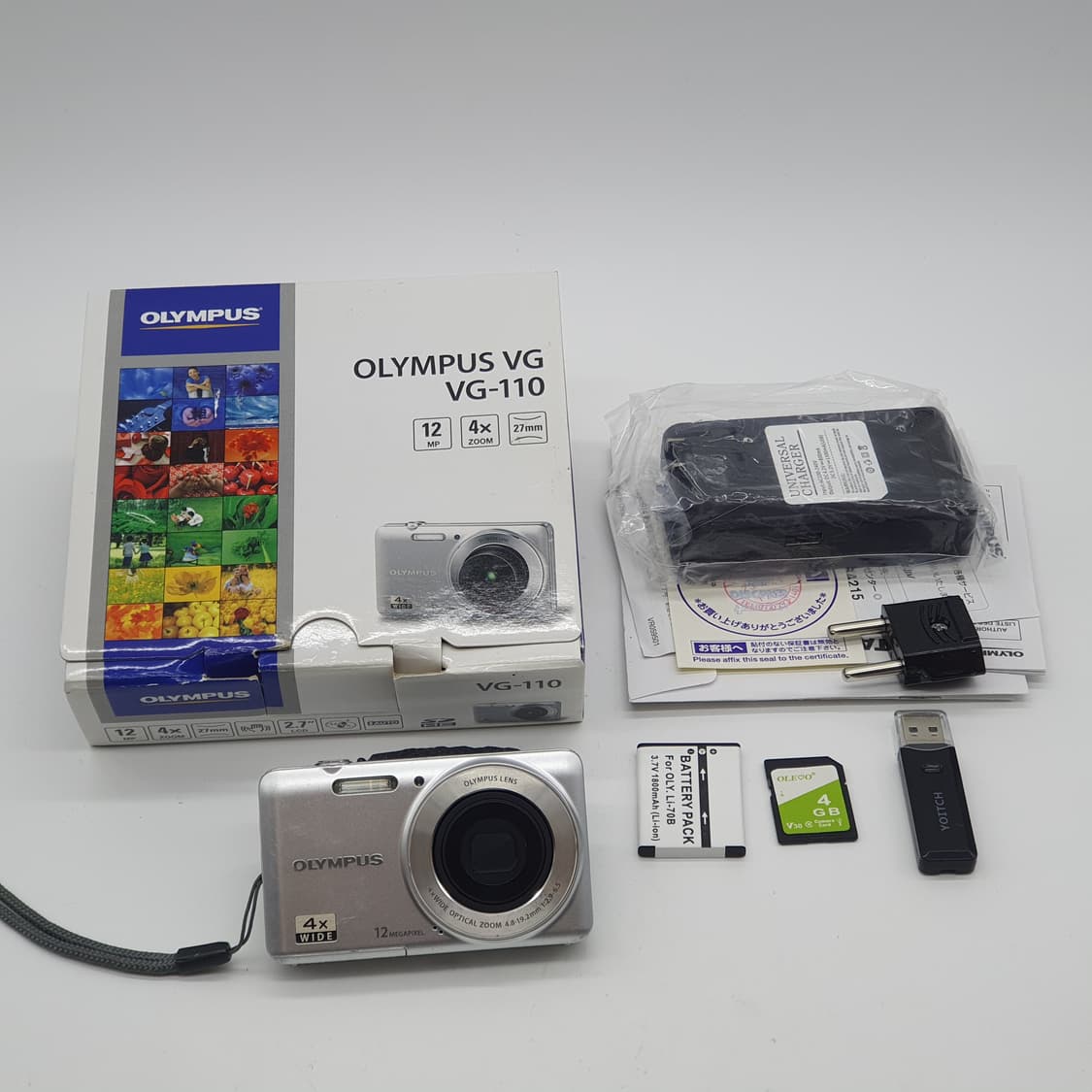 올림푸스 VG-110 + 박스 실버 메탈릭⌚ 빈티지 디카 디지털 카메라 상품이미지10