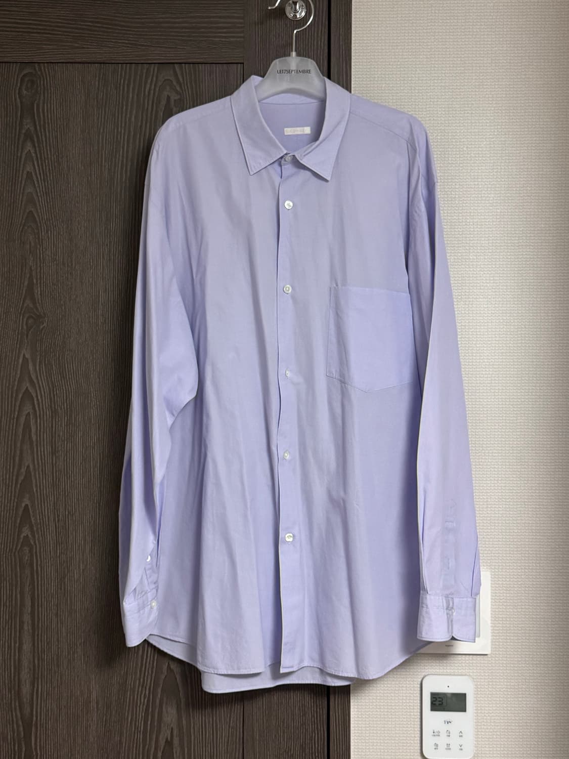 4) 코모리 뉴실루엣 Sax 삭스 셔츠 상품이미지4