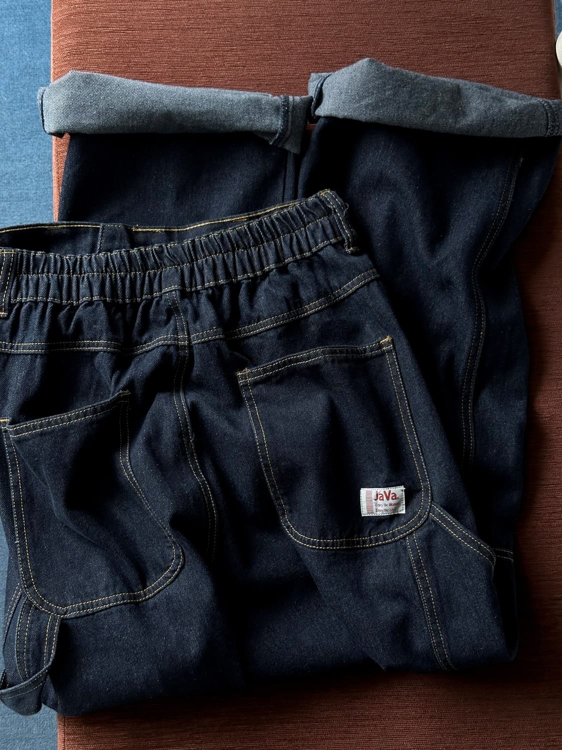 Denim wide design painter pants 상품이미지1