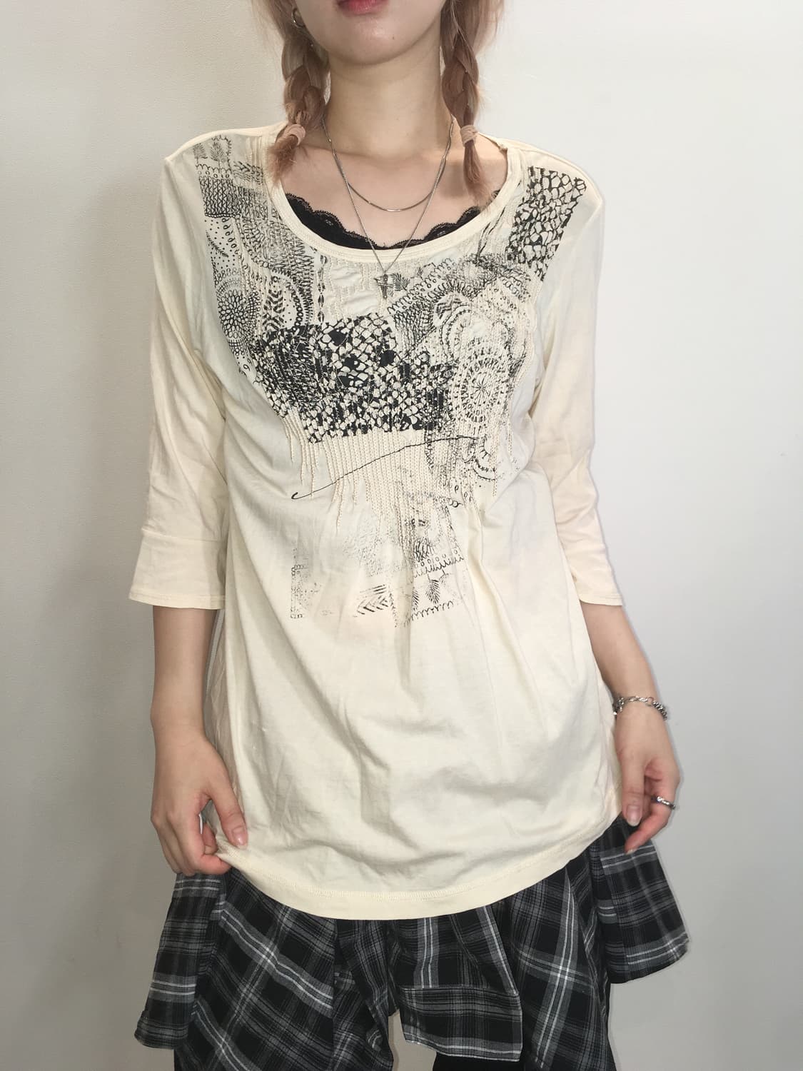 jpn vintage smoke pattern t shirt 상품이미지1