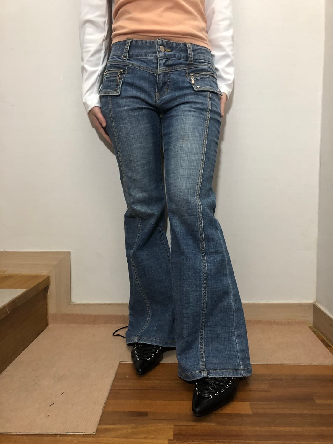 빈티지 데님 포켓 팬츠 상품이미지1