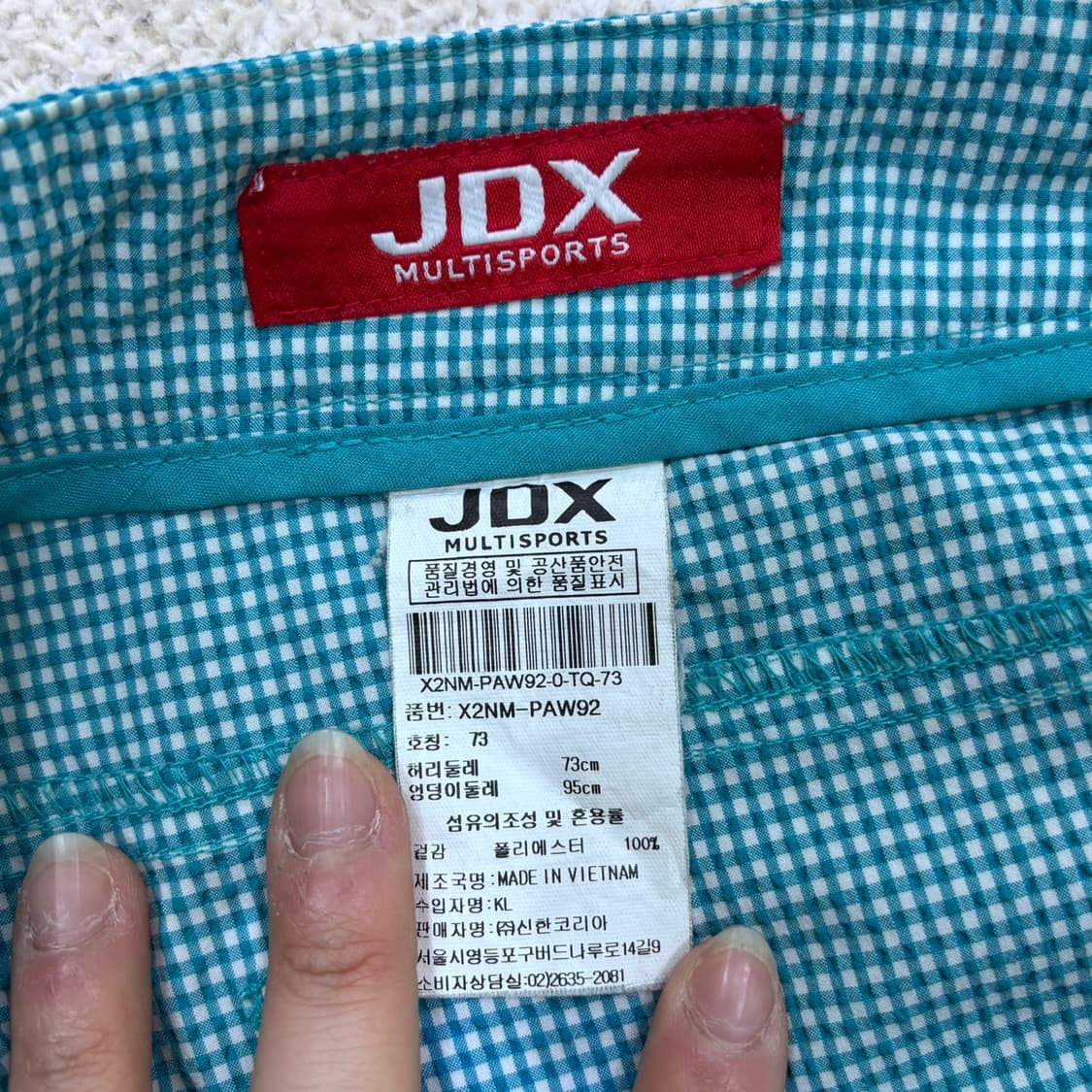 73 JDX 여성 골프 체크 팬츠 0506E 상품이미지3