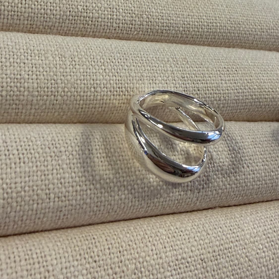 새상품 여성 신주 은도금 무한궤도 반지 상품이미지1