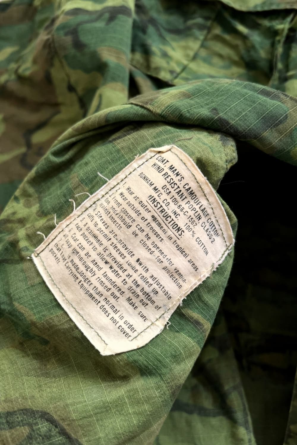 60s 미군 ERDL 카모 정글 퍼티그 자켓 L-R 상품이미지5