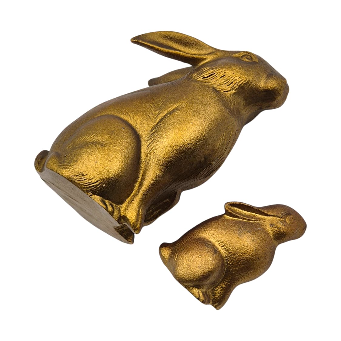 80s 엔틱 주물 토끼 가족 오브제 세트 상품이미지4