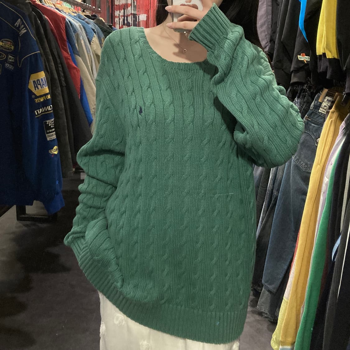 [IM] 폴로 랄프로렌 케이블 니트 민트 그린 상품이미지2
