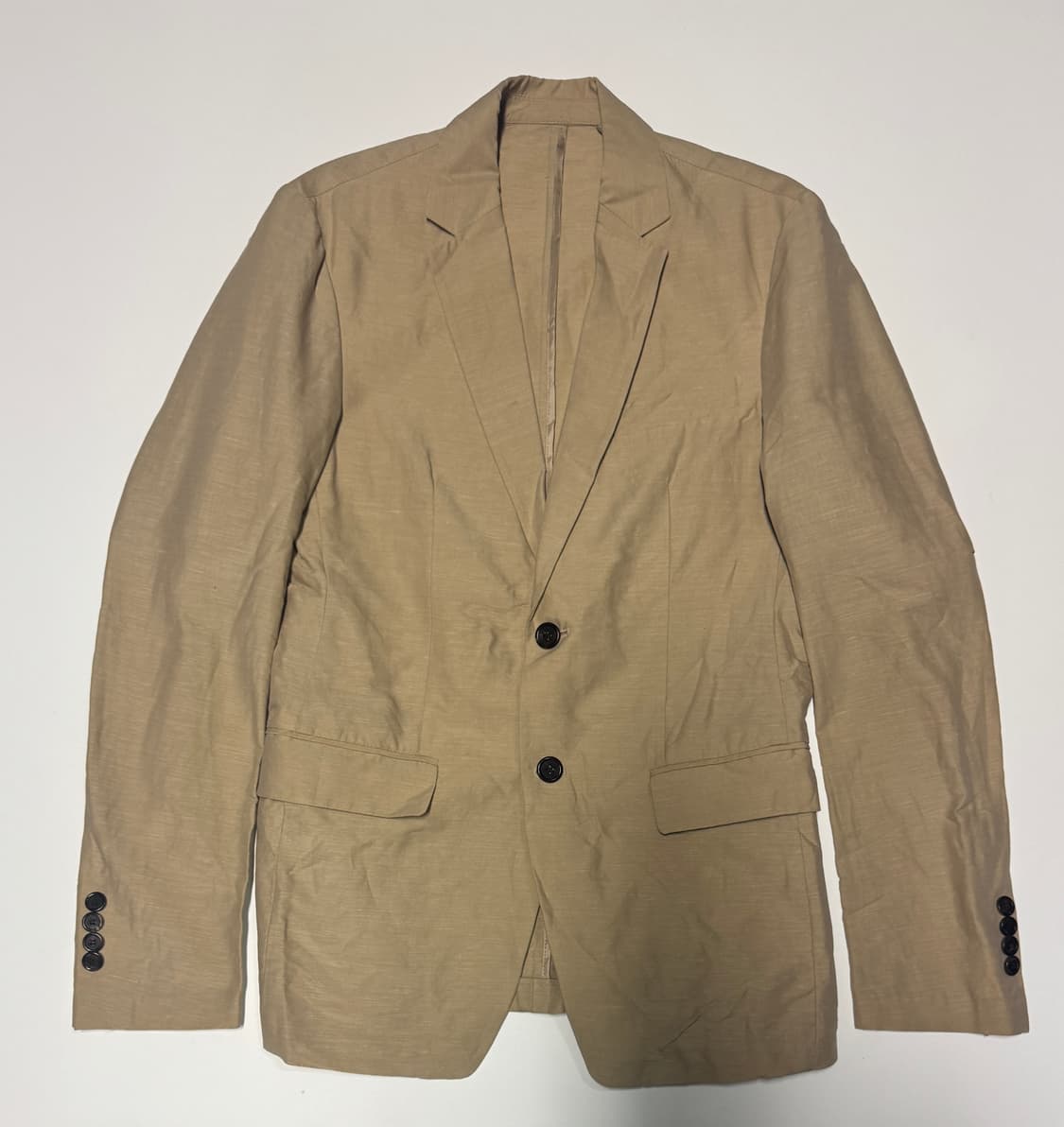 여성 클럽모나코 미니멀 린넨 자켓 베이지 상품이미지1