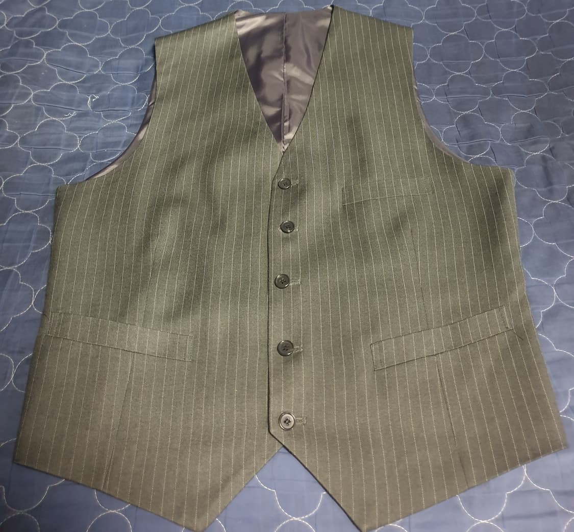 (맞춤정장) 구월양복 실크블렌드 스트라이프 클래식 수트+베스트 셋업 상품이미지5