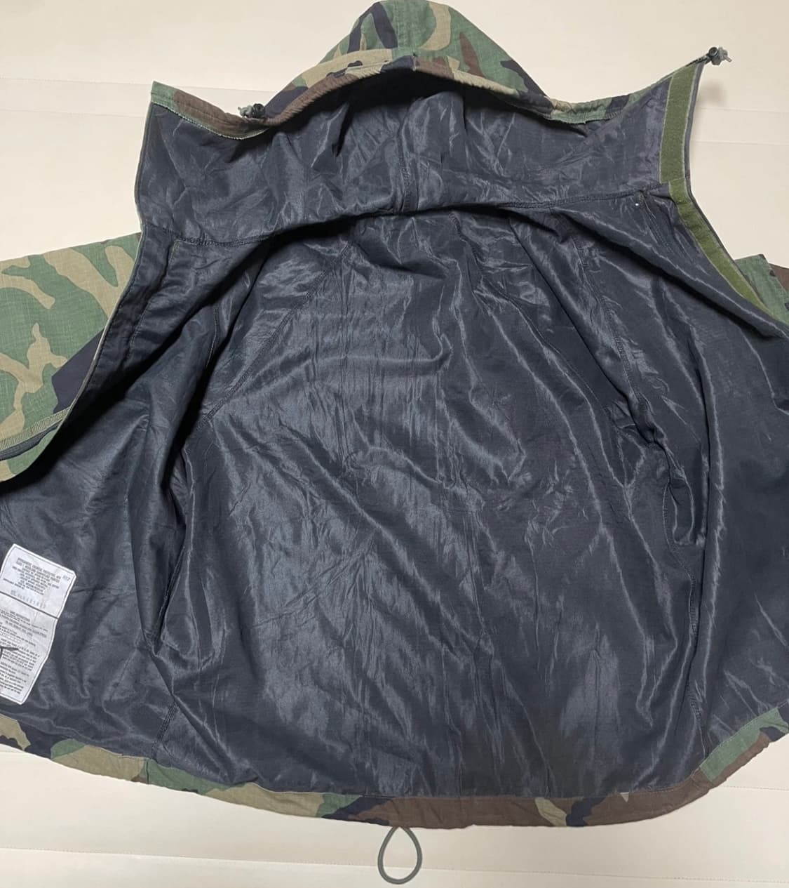 미군 우드랜드 카모 방호복 케미컬 자켓 M/R 상품이미지4