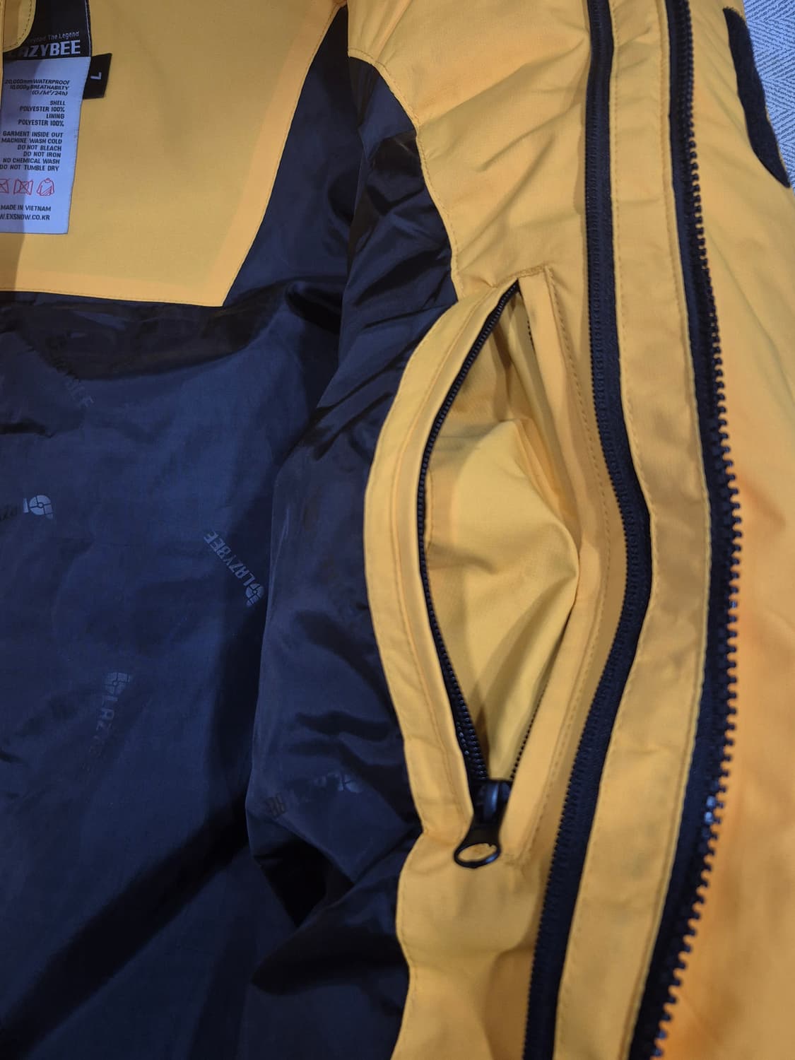 LAZYBEE 레이지비 스노우 스키 조끼 패딩 남성 100사이즈 상품이미지8