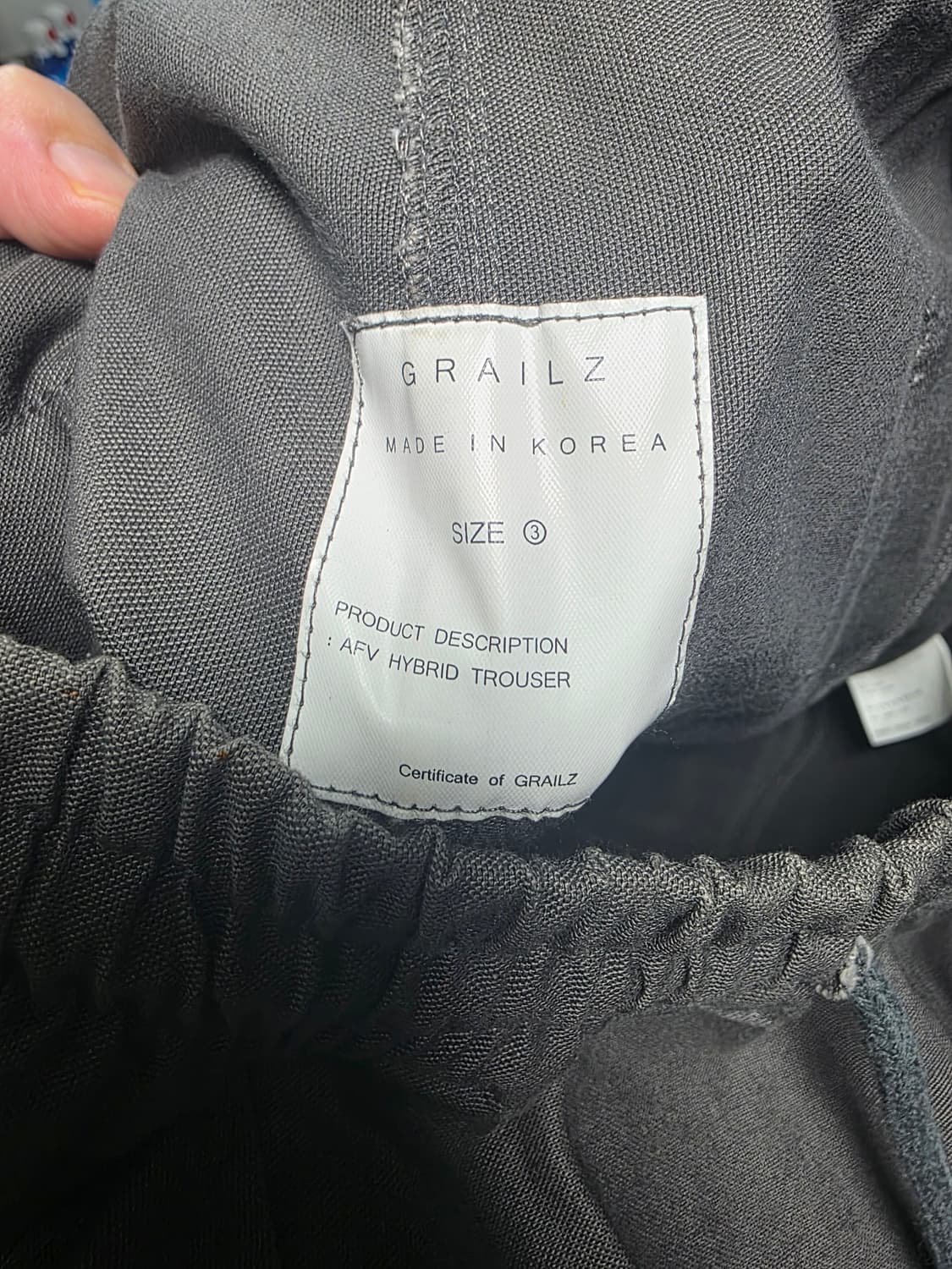 [3] 그레일즈 AFV 하이브리드 트라우저 다크그레이 상품이미지3