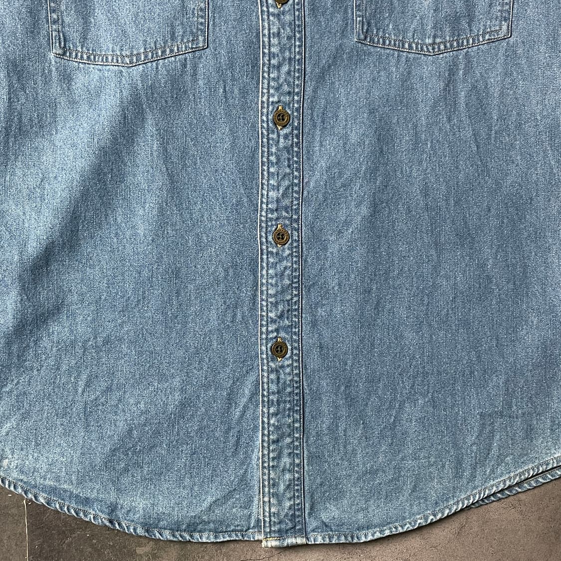 CARHARTT 00s 칼하트 코튼 데님 워크 셔츠 A00919 상품이미지4