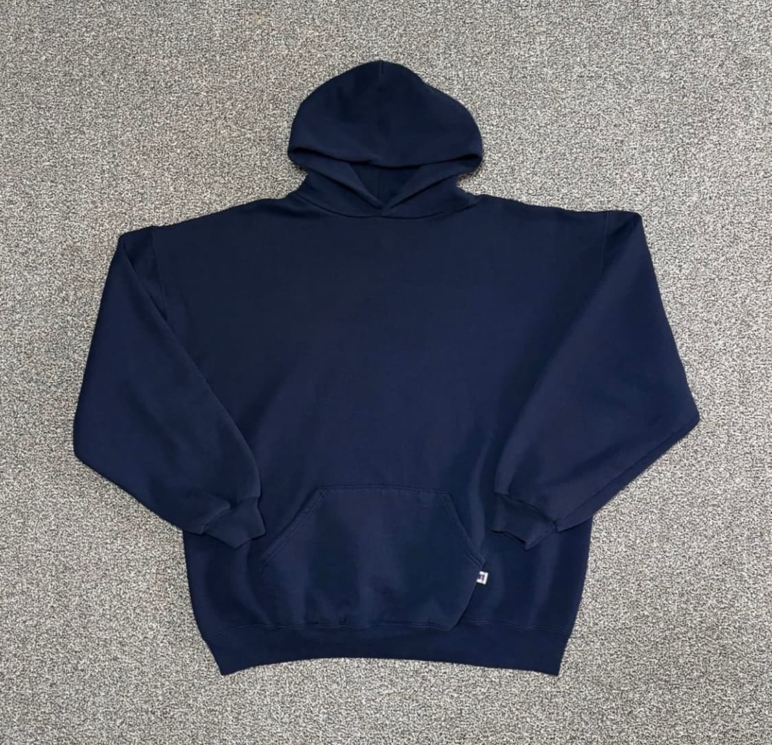 (XXL) 90s 러셀 애슬레틱 빈티지 후드 네이비 상품이미지1