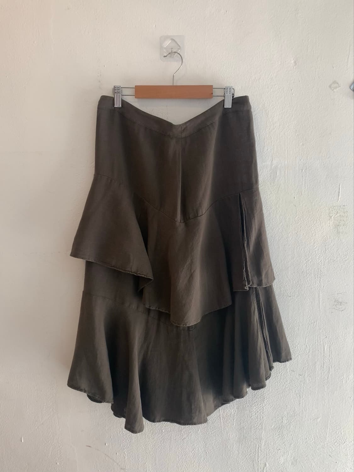 Asymmetric Layered Slit Skirt 상품이미지4
