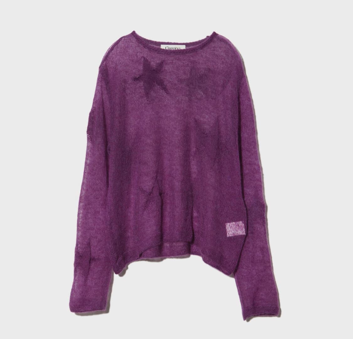 Gyeong 경 스타 모헤어 니트 상품이미지1