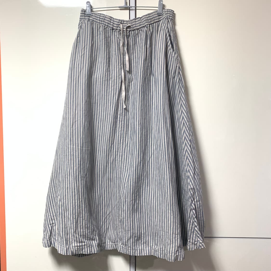 모리걸 하구미 스트라이프 롱 스커트 상품이미지2