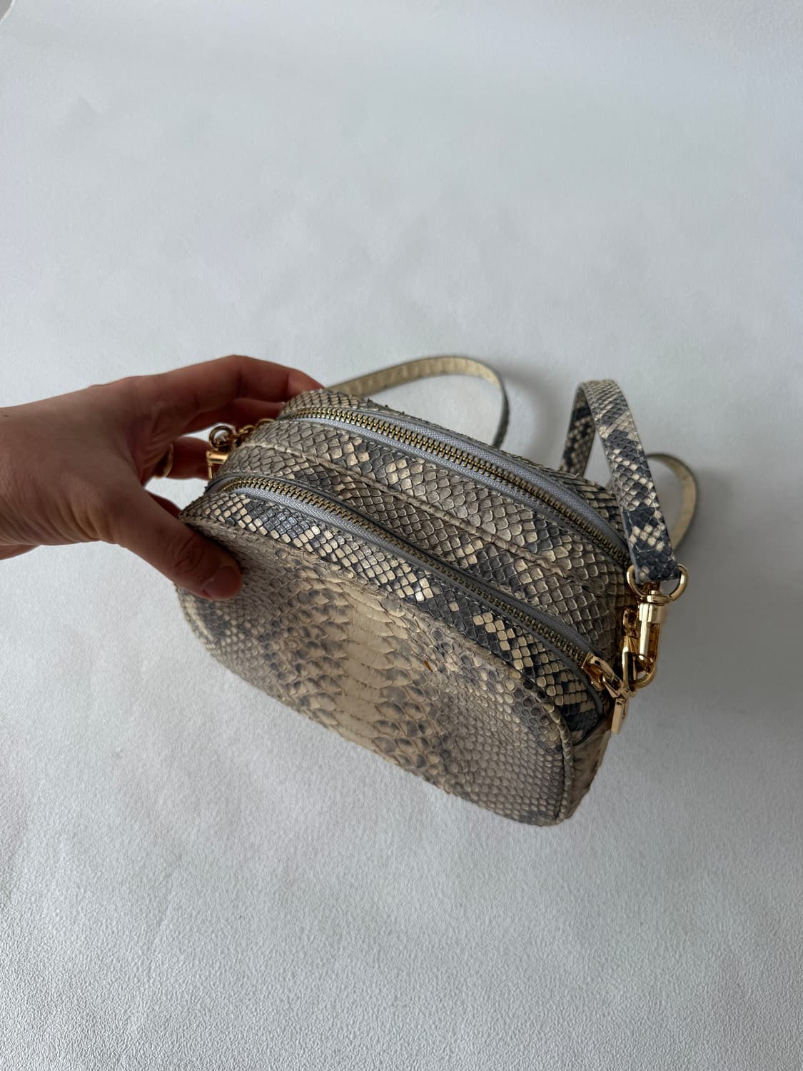 GLENDA 리얼 파이톤 크로스백 상품이미지4