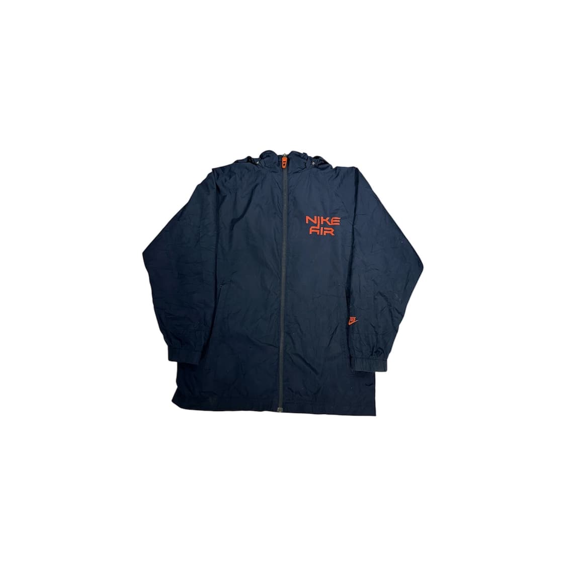  00s 나이키 네이비 에어 후드 바람막이 올드스쿨 트랙 자켓 L 상품이미지5