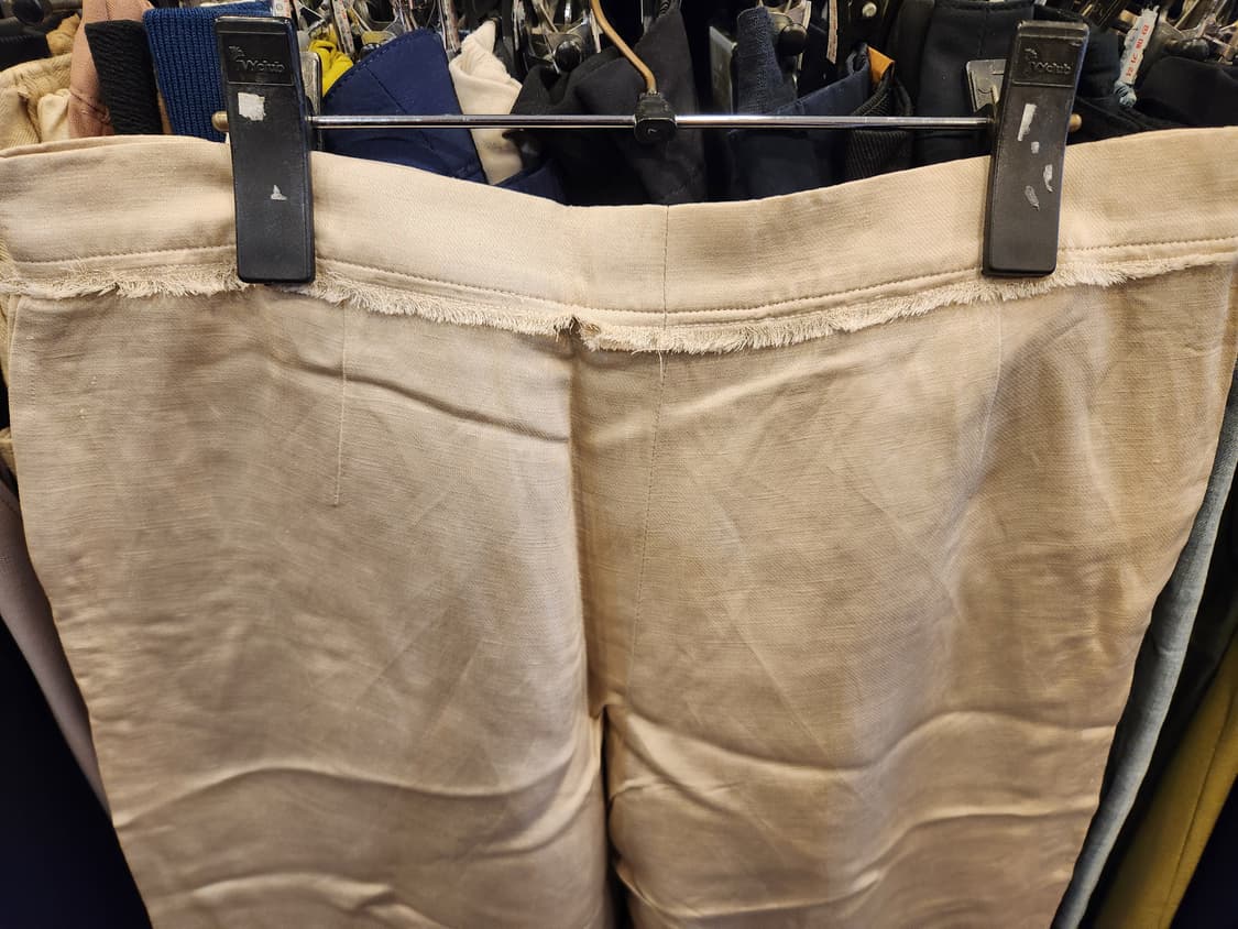 조르지오 아르마니 베이지 린넨 혼방 바지 상품이미지5