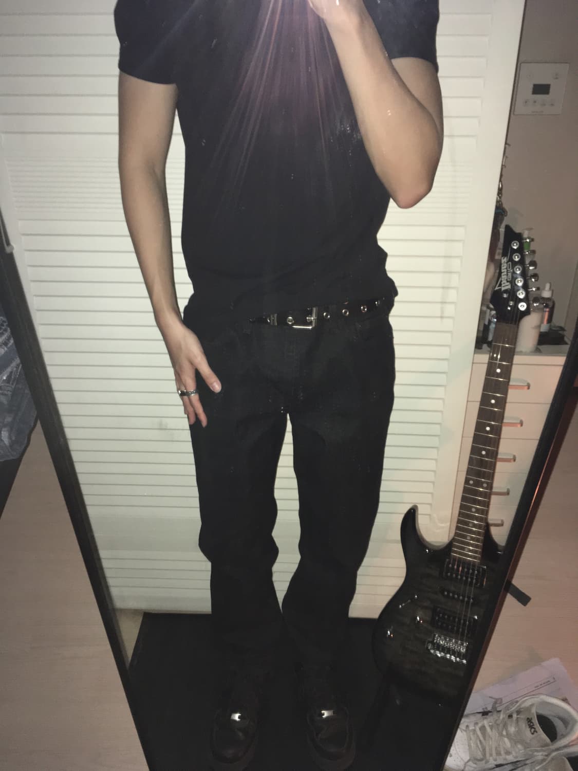 리바이스 502 블랙 빈티지 락시크 데님 상품이미지2