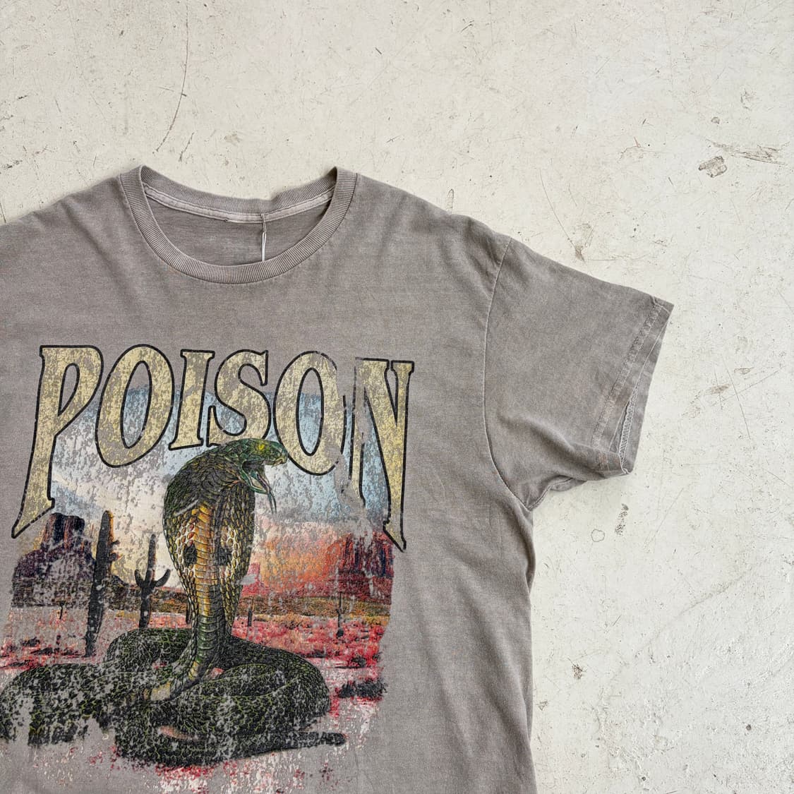 PacSun Poison 빈티지 밴드 반팔티 M 상품이미지2