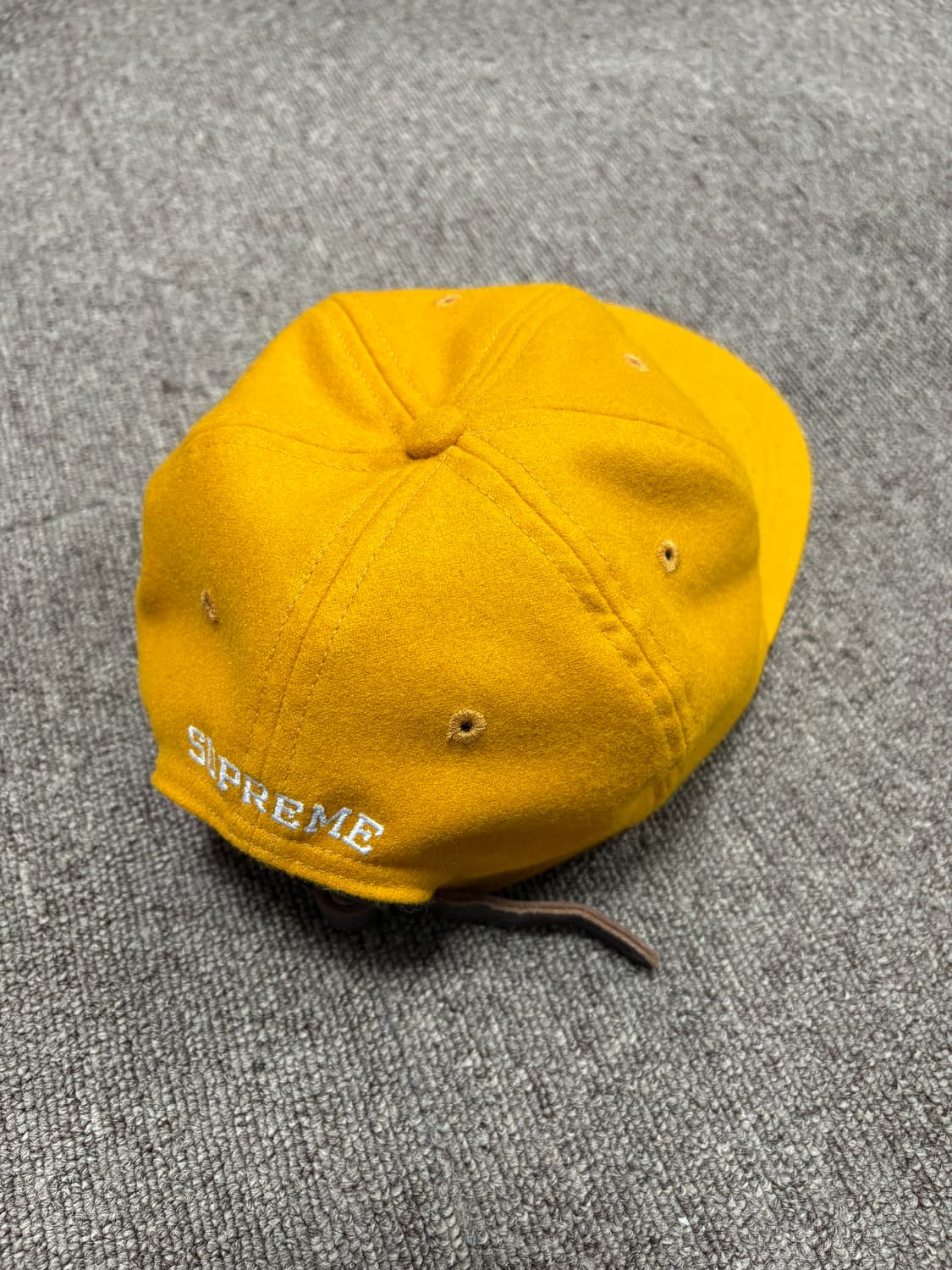 슈프림 s로고 울 캠프캡 머스타드 상품이미지3