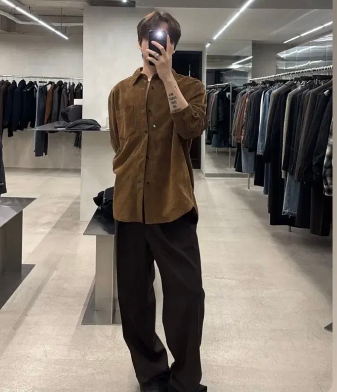 [새상품급] Suede Relaxed Shirt Camel 상품이미지1