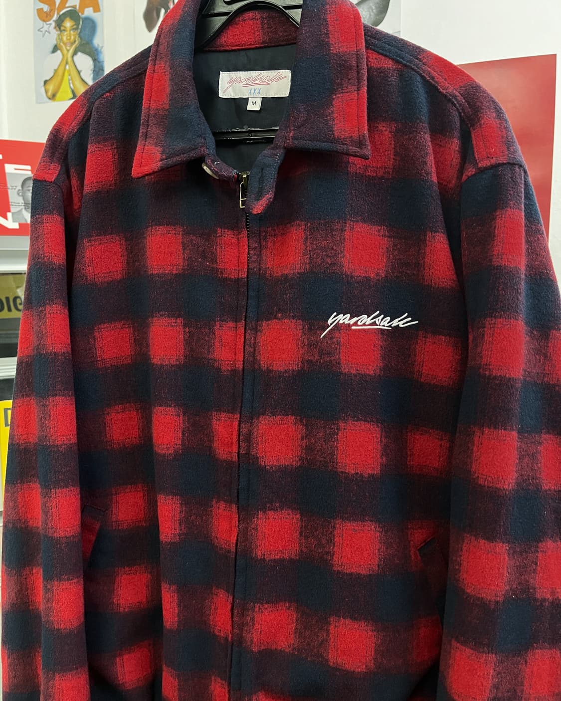 빈티지 플란넬 울 체크 퀼팅 점퍼 상품이미지6