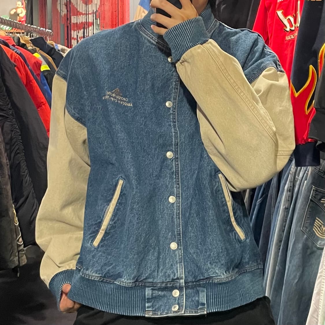 [IM] VTG 데님 바시티자켓 상품이미지2