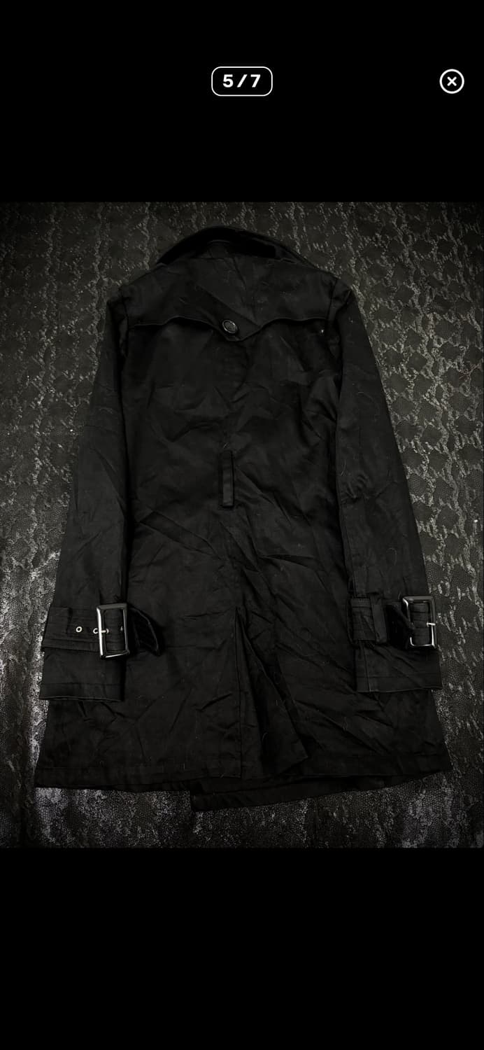 EGOIST Y2K Chic Mood Black Long Coat 상품이미지3