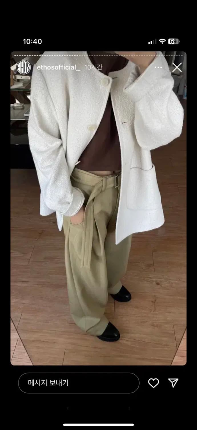 에토스 벨트 턱 트라우저 (3사이즈) 상품이미지4