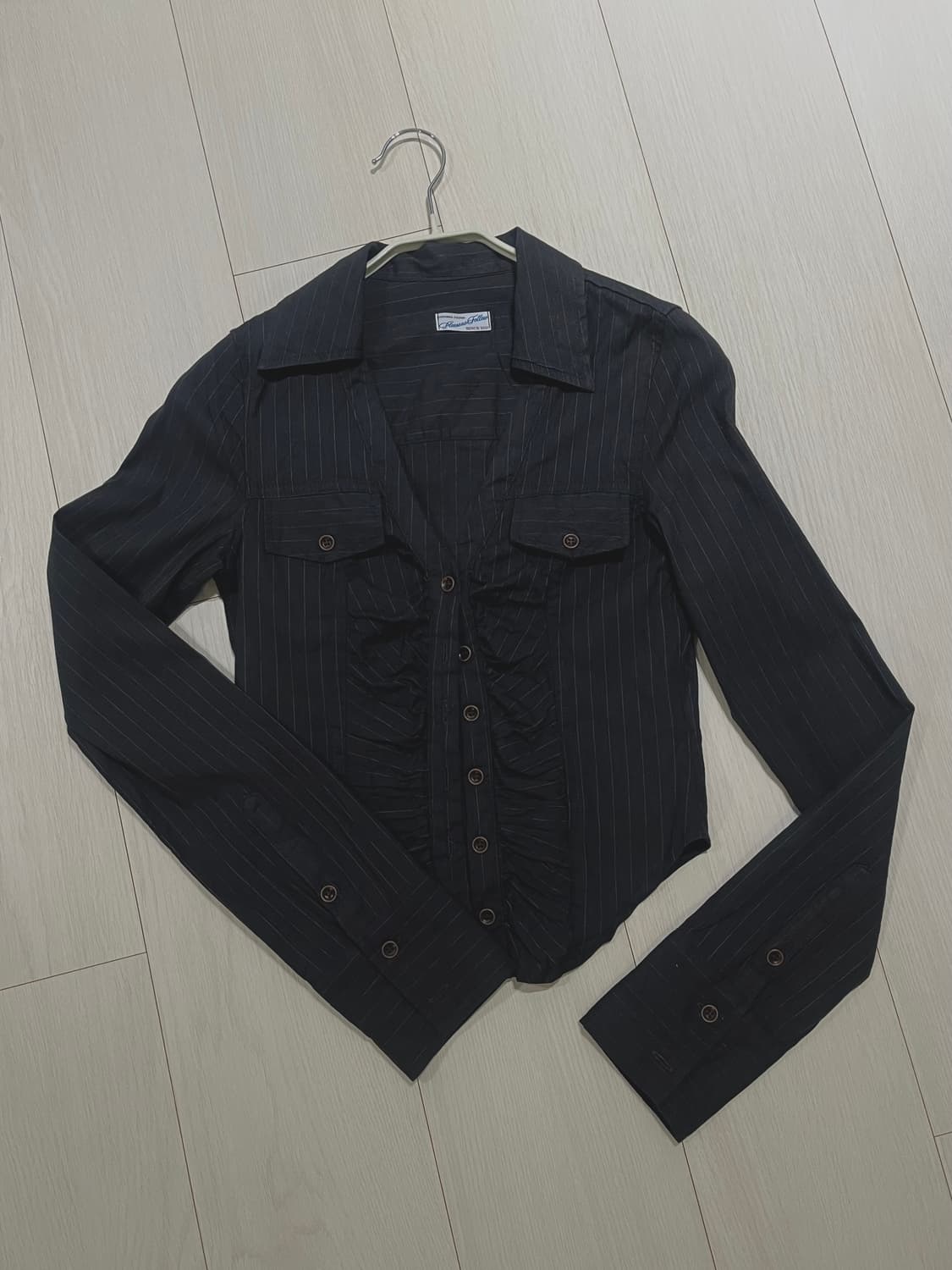 플노팔 카일라 셔링 셔츠 탑 (Indigo) 상품이미지5